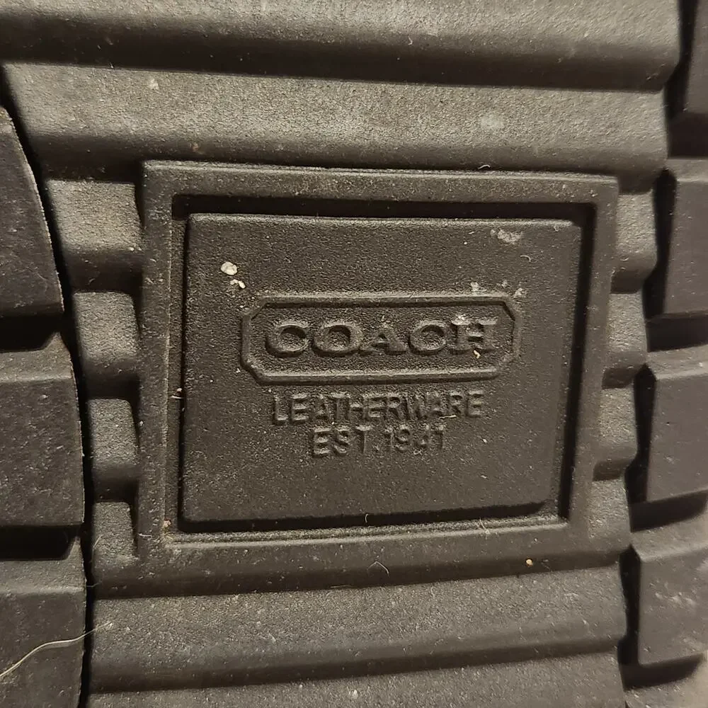 Coach Black Faux Fur Lined Quilted Boots Size 6 Women's Winter Snow Designer Y2K